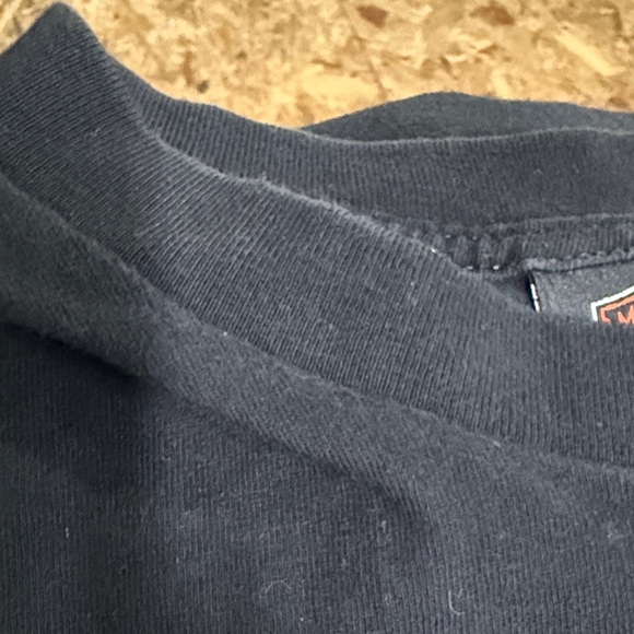Harley Davidson Flame Long Sleeve Shirt Decatur IL Graphic Biker Y2K Size M - Picture 5 of 5